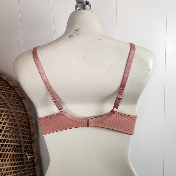 Freya Tailored High Apex Bra Ash Rose Pink Underwire Unpadded Mesh Size 30D 4011 - Picture 5 of 7